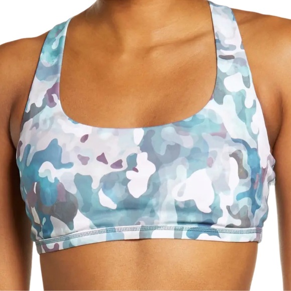 NWT Spanx Low Impact Painted Camo Sports Bra - Small - Picture 4 of 8